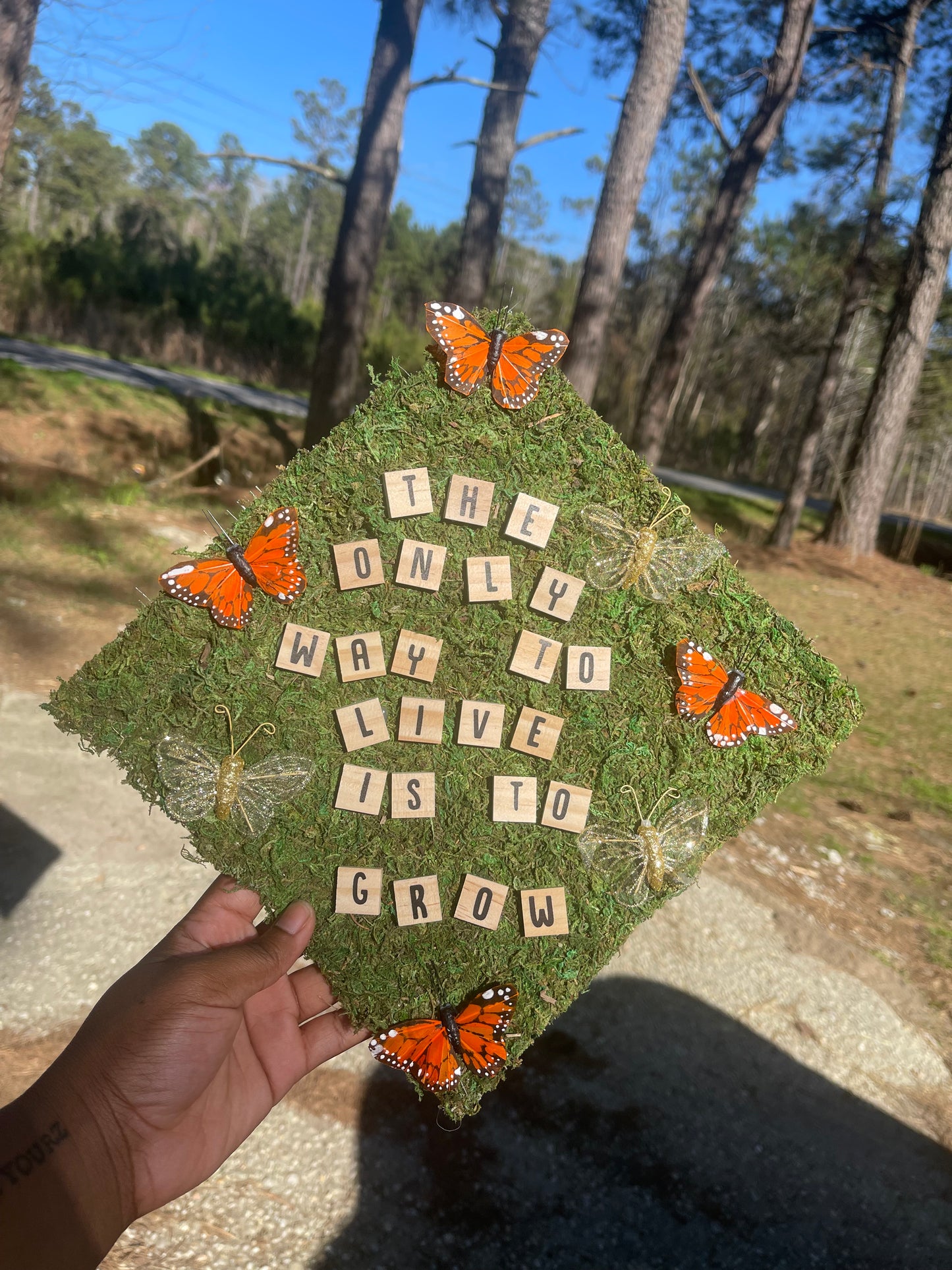 Garden Grad Cap Topper