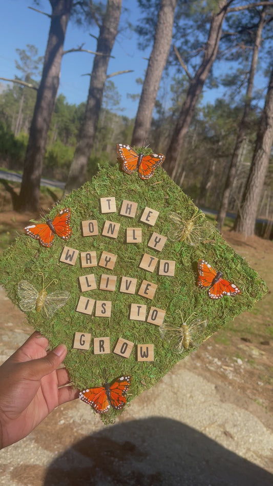 Garden Grad Cap Topper