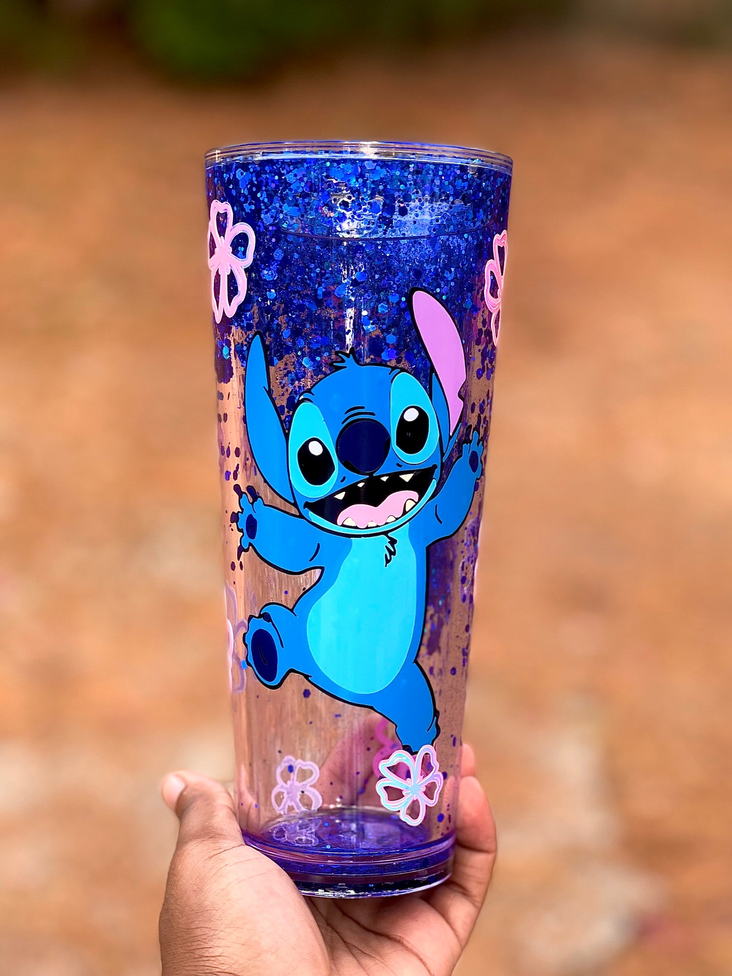 Stitch Snowglobe Tumbler