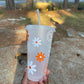 Orange Flower Cold Cup